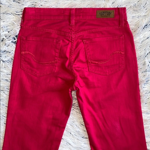 Levi Signature Series Stretch Pink Jeans Misses 4 - Picture 6 of 12